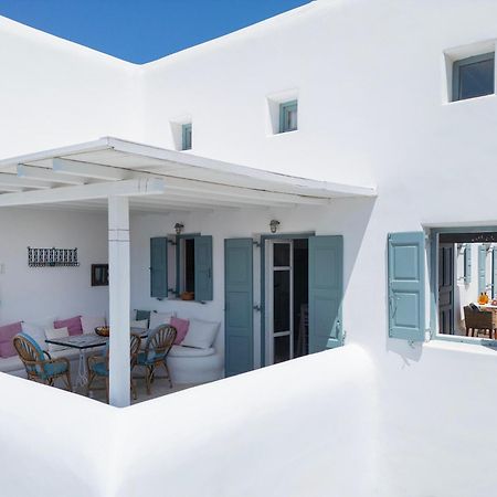 Mykonian Style W Shared Pool Houses & Nighttime Security Guard Ornos  Exterior photo