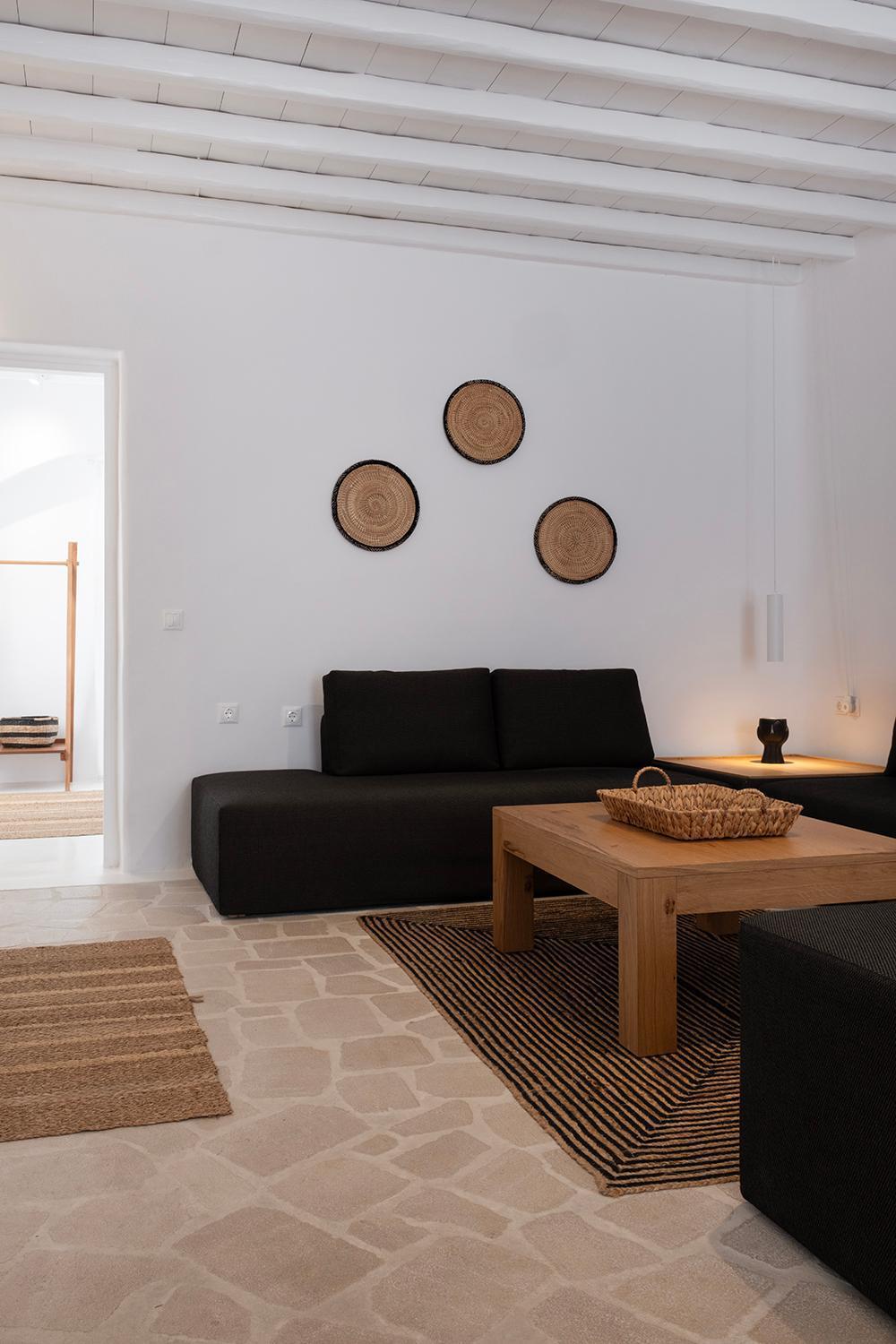Mykonian Style W Shared Pool Houses & Nighttime Security Guard Ornos  Exterior photo
